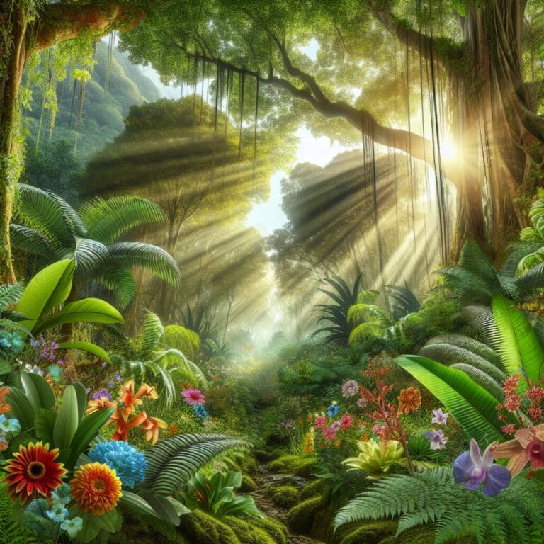 Zróżnicowanie flory w dżunglach i lasach deszczowych