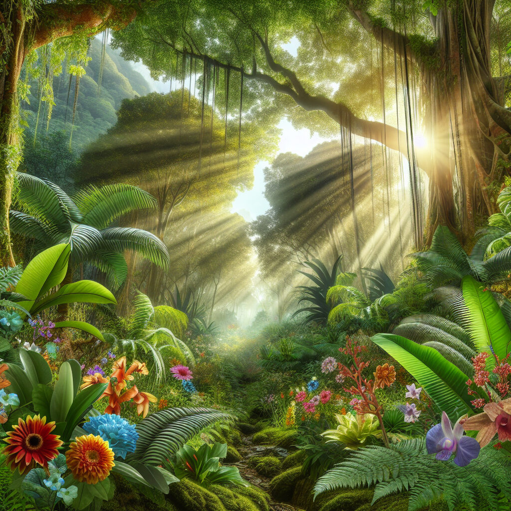 Zróżnicowanie flory w dżunglach i lasach deszczowych