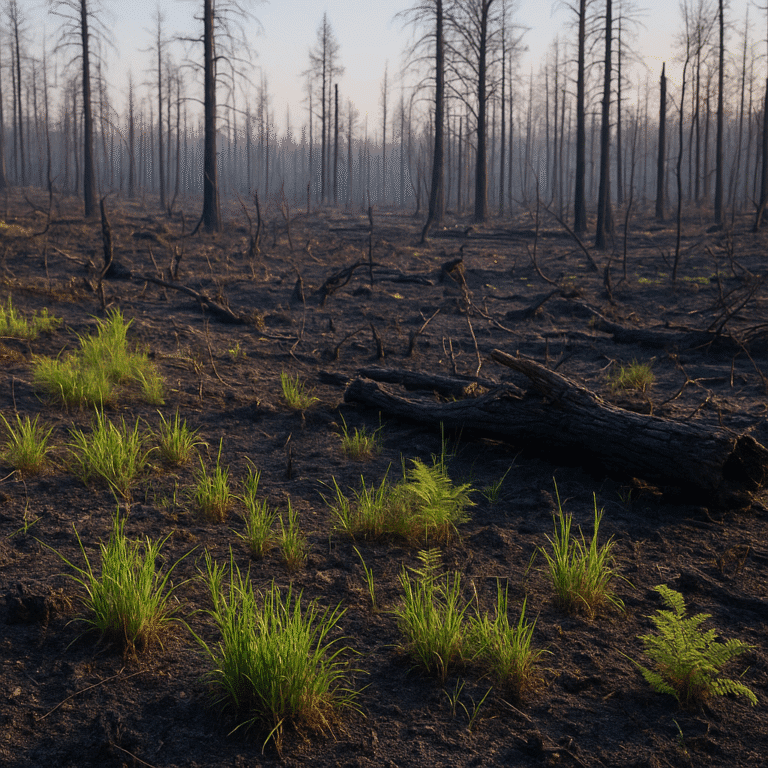 Jak działa natura po pożarze lasu