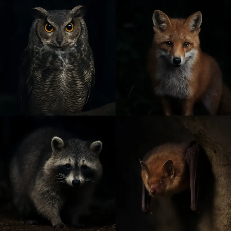 Jakie zwierzęta są aktywne tylko nocą